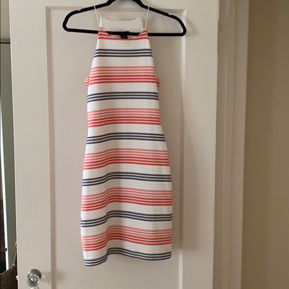 Aqua Striped Dress